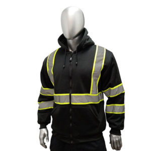 Reflective Fleece Hoodie Work Sweatshirt