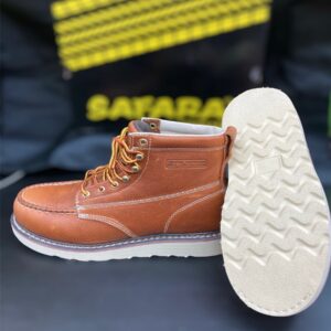 Safara Brown Steel Toe Boots